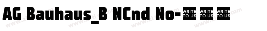 AG Bauhaus_B NCnd No字体转换